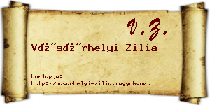 Vásárhelyi Zilia névjegykártya